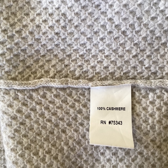 Mantovani Studio 100% Italian Cashmere Long Sweater Duster Coat Light Gray - Picture 10 of 16